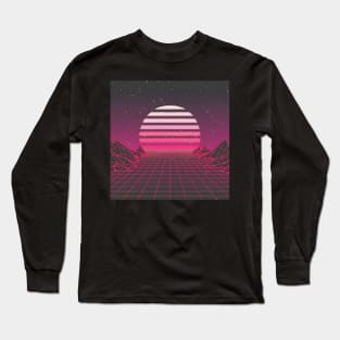 Synthwave sun Long Sleeve T-Shirt